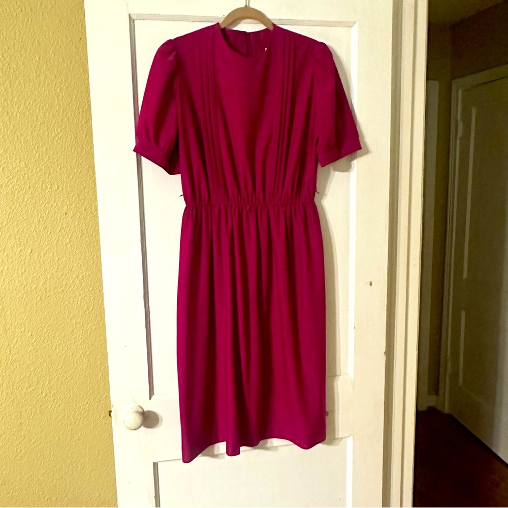 Vintage raspberry dress size L